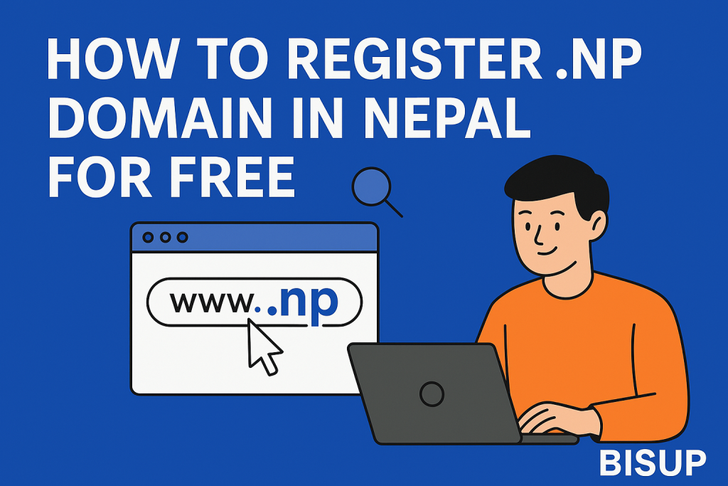 How to register .np domain in Nepal free