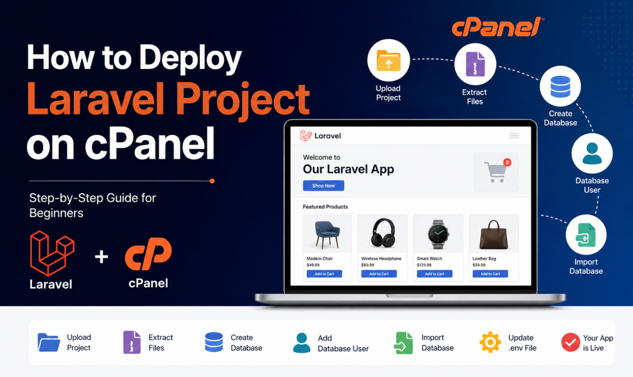 Deploy Laravel project on cPanel step-by-step guide