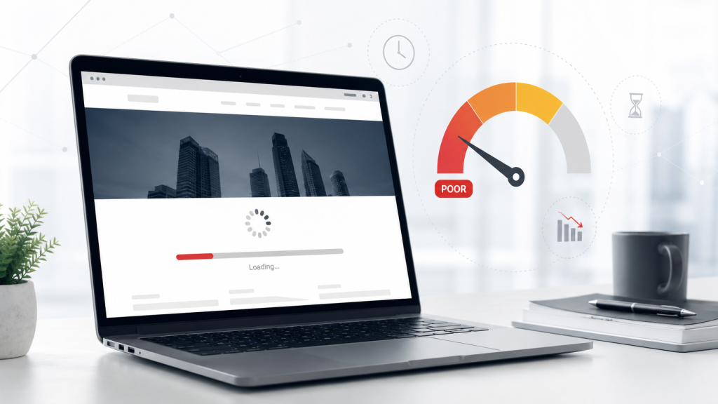 Common reasons why a website becomes slow including hosting images plugins cache and database