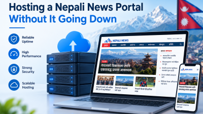 Hosting a Nepali news portal with reliable servers, high performance, strong security, and scalable hosting