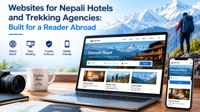 Professional website for Nepali hotels and trekking agencies designed for international travelers