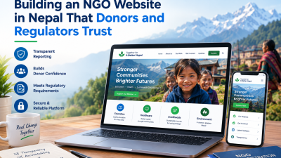 Professional NGO website in Nepal featuring donor transparency, secure donations, impact reporting, and regulatory compliance