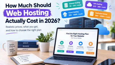 Web hosting pricing comparison for 2026 showing shared, VPS, cloud, and dedicated hosting costs