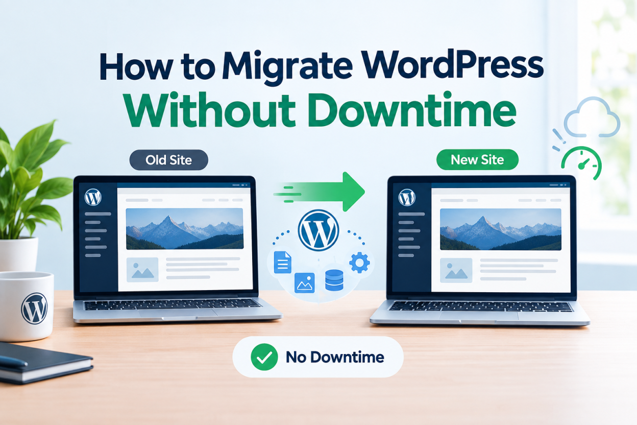 How to migrate WordPress without downtime from an old site to a new site